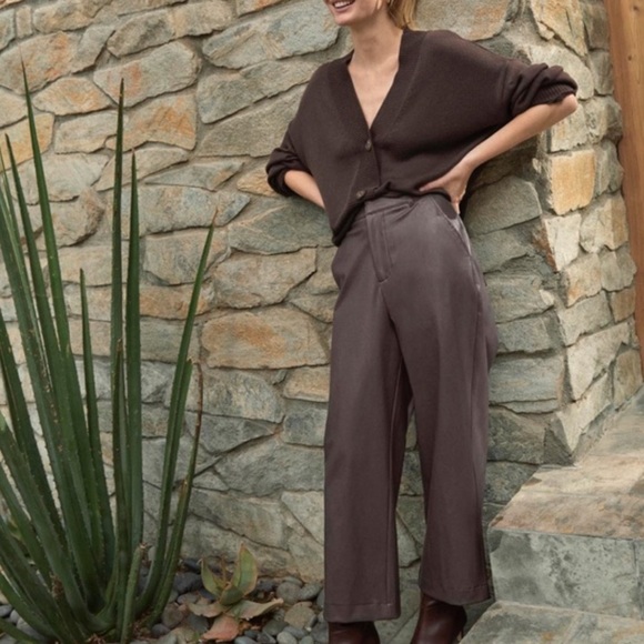 Splendid Vegan Leather Ankle
Trouser sz 2, Brown color, NWT - Picture 3 of 14